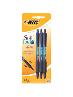 Ручки шариковые автоматические с грипом BIC 