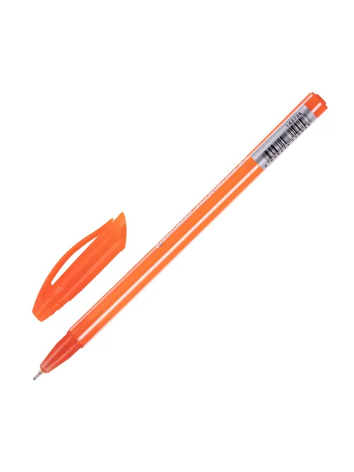 Ручка шариковая масляная BRAUBERG STRIPES, СИНЯЯ, корпус ассорти, узел 0,7 мм, линия письма 0,35 мм, 143736