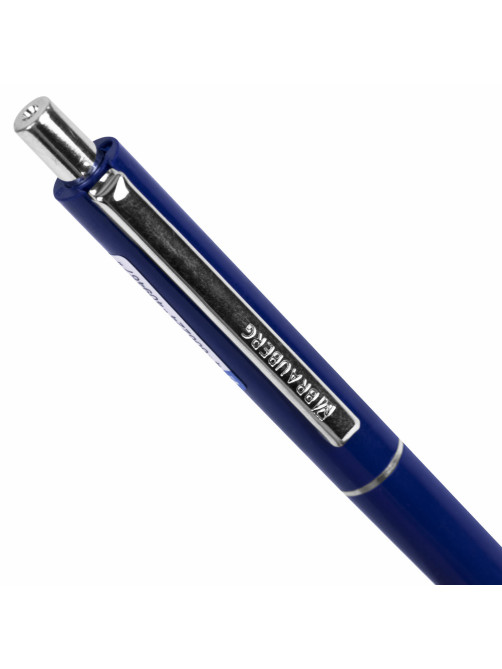 Ручка шариковая автоматическая BRAUBERG X17 BLUE, СИНЯЯ, корпус синий, стандартный узел 0,7 мм, линия письма 0,5 мм, 144157