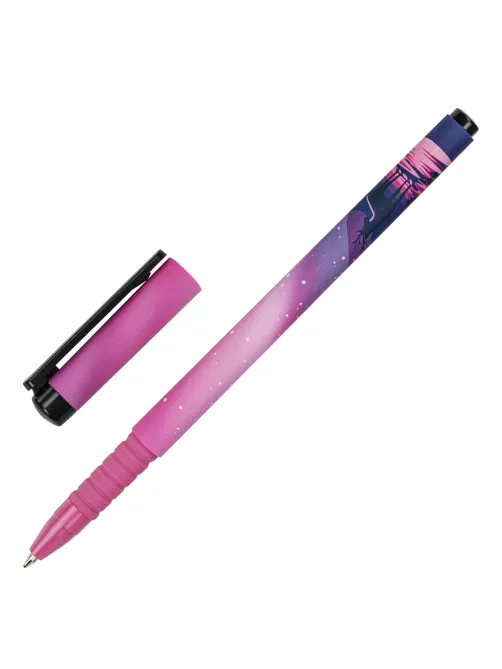 Ручка шариковая BRAUBERG SOFT TOUCH GRIP 