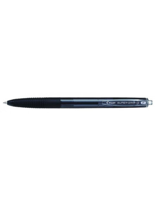 Ручка шариковая автоматическая с грипом PILOT Super Grip G, ЧЕРНАЯ, линия 0,22 мм, BPGG-8R-F B