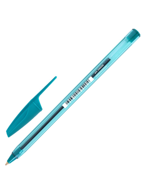 Ручка шариковая BRAUBERG X-30 COLOR MIX, СИНЯЯ, мягкое письмо, пишущий узел 1 мм, линия письма 0,5 мм, 144335