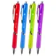 Ручка шариковая автоматическая с грипом BRAUBERG DELTA COLOR, СИНЯЯ, ассорти, узел 0,7 мм, линия письма 0,35 мм, 144202