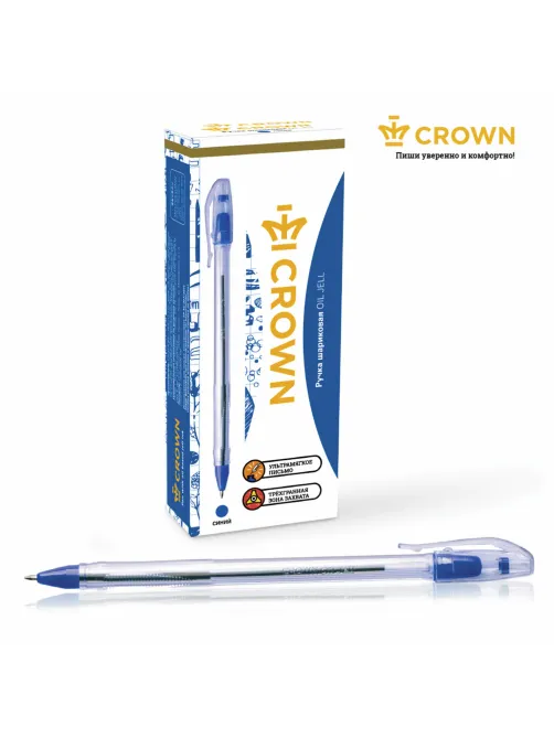 Ручка шариковая масляная CROWN 