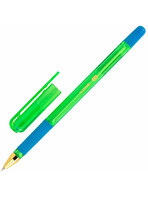 Ручка шариковая с грипом BRAUBERG 