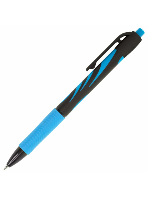 Ручка шариковая автоматическая BRAUBERG ULTRA-RT NEON, СИНЯЯ, 0,7 мм, линия 0,35 мм, 143932