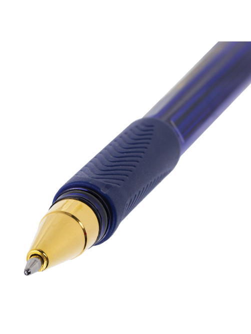 Ручки шариковые BRAUBERG BP-GT GLD BLUE, НАБОР 5 ШТУК, СИНИЕ, пишущий узел 0,7 мм, линия письма 0,35 мм, 144511
