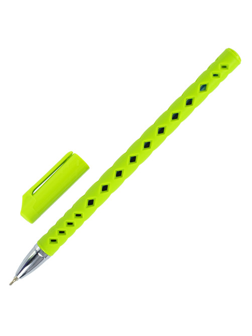 Ручка шариковая масляная BRAUBERG Orient Color, СИНЯЯ, корпус ассорти, В ДИСПЛЕЕ, игольчатый узел 0,7 мм, линия письма 0,35 мм, 143001