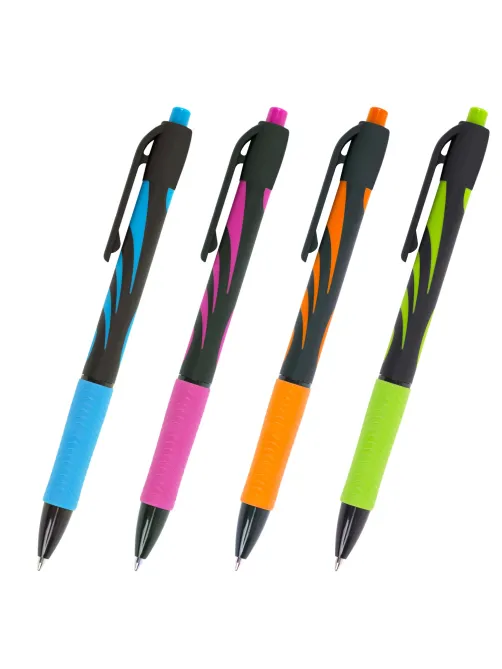 Ручка шариковая автоматическая BRAUBERG ULTRA-RT NEON, СИНЯЯ, 0,7 мм, линия 0,35 мм, 143932