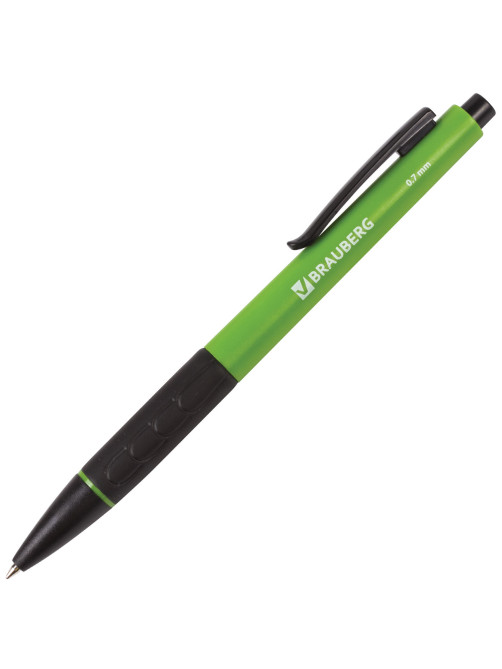 Ручка шариковая автоматическая с грипом BRAUBERG 