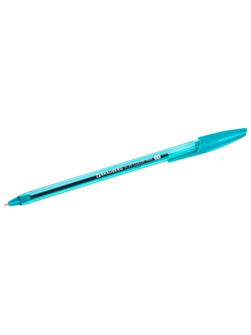 Ручка шариковая BRAUBERG X-30 COLOR MIX, СИНЯЯ, мягкое письмо, пишущий узел 1 мм, линия письма 0,5 мм, 144335