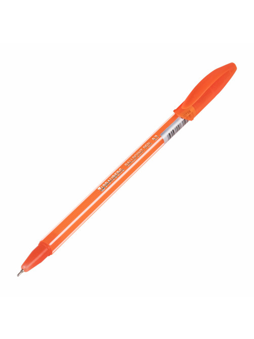 Ручка шариковая масляная BRAUBERG STRIPES, СИНЯЯ, корпус ассорти, узел 0,7 мм, линия письма 0,35 мм, 143736