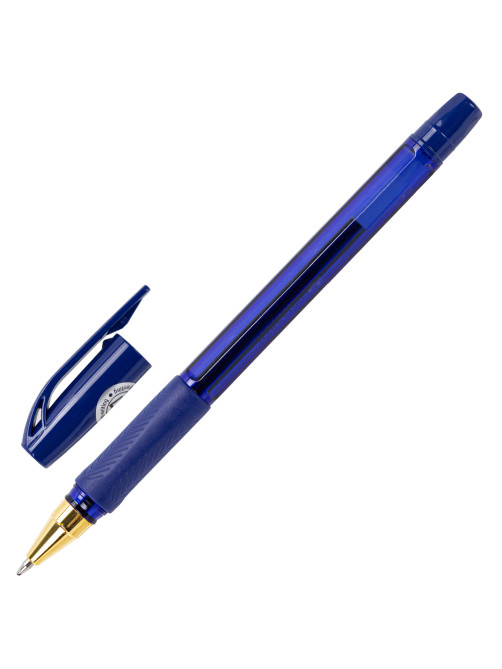 Ручки шариковые BRAUBERG BP-GT GLD BLUE, НАБОР 5 ШТУК, СИНИЕ, пишущий узел 0,7 мм, линия письма 0,35 мм, 144511