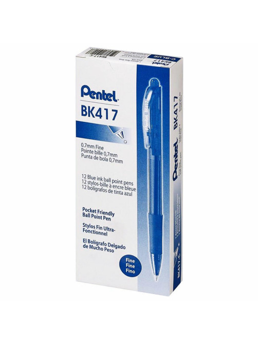 Ручка шариковая масляная автоматическая с грипом PENTEL (Япония) 