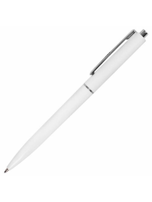 Ручка шариковая автоматическая BRAUBERG X17 WHITE, СИНЯЯ, корпус белый, стандартный узел 0,7 мм, линия письма 0,5 мм, 144156