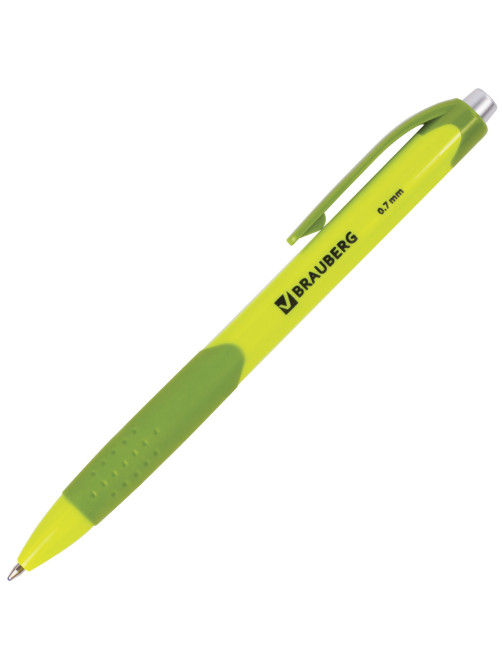 Ручка шариковая автоматическая с грипом BRAUBERG 