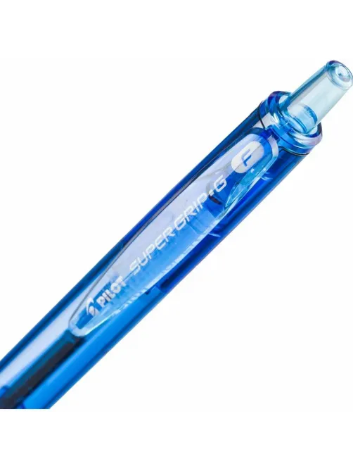 Ручка шариковая автоматическая с грипом PILOT Super Grip G, СИНЯЯ, 0,7 мм, линия 0,22 мм, BPGG-8R-F, BPGG-8R-F L