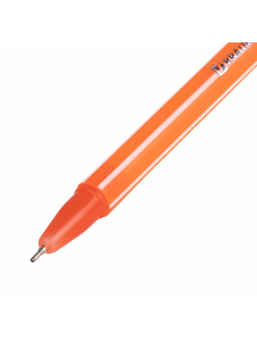 Ручка шариковая масляная BRAUBERG STRIPES, СИНЯЯ, корпус ассорти, узел 0,7 мм, линия письма 0,35 мм, 143736