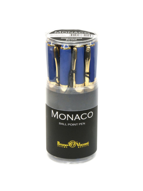 Ручка шариковая BRUNO VISCONTI Monaco, темно-синий корпус, узел 0,5 мм, линия 0,3 мм, синяя, 20-0125/07
