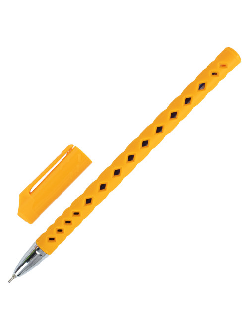 Ручка шариковая масляная BRAUBERG Orient Color, СИНЯЯ, корпус ассорти, В ДИСПЛЕЕ, игольчатый узел 0,7 мм, линия письма 0,35 мм, 143001