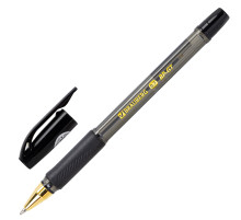 Ручка шариковая BRAUBERG BP-GT GLD BLACK, ЧЕРНАЯ, корпус тонированный, пишущий узел 0,7 мм, линия письма 0,35 мм, 144507