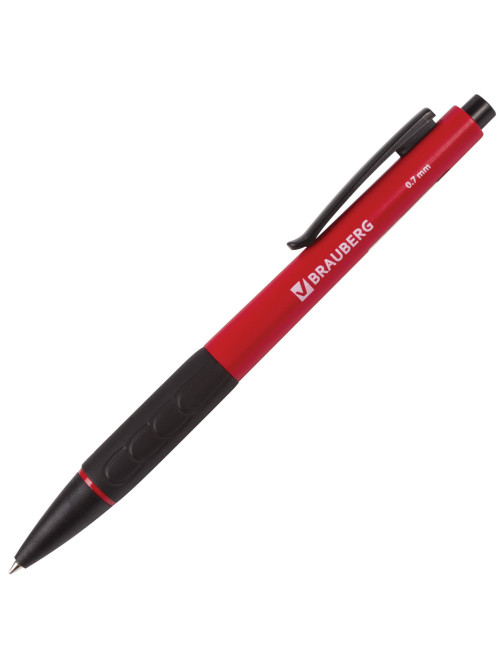 Ручка шариковая автоматическая с грипом BRAUBERG 