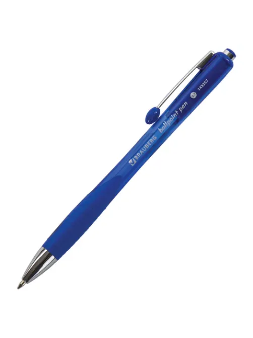 Ручка шариковая автоматическая с грипом BRAUBERG 