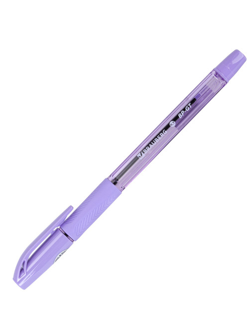 Ручка шариковая BRAUBERG BP-GT PASTEL, СИНЯЯ, корпус ассорти, пишущий узел 0,7 мм, линия письма 0,35 мм, 144503