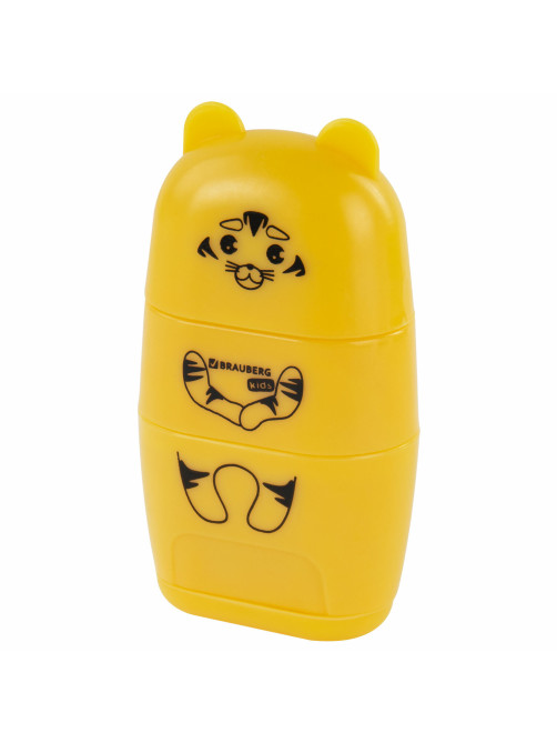 Точилка с ластиком 2 в 1 BRAUBERG KIDS 