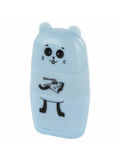 Точилка с ластиком 2 в 1 BRAUBERG KIDS 