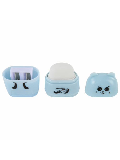 Точилка с ластиком 2 в 1 BRAUBERG KIDS 