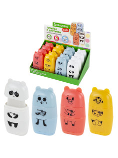 Точилка с ластиком 2 в 1 BRAUBERG KIDS 