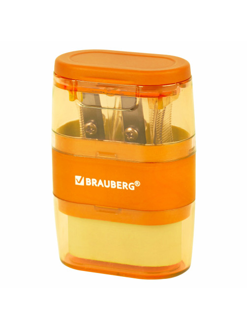 Точилка с ластиком 2 в 1 BRAUBERG 