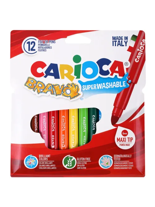 Фломастеры утолщенные CARIOCA (Италия) 