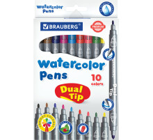 Фломастеры двусторонние BRAUBERG 