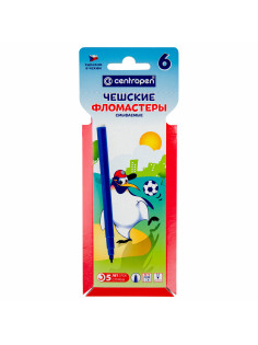 Фломастеры 6 ЦВЕТОВ CENTROPEN 