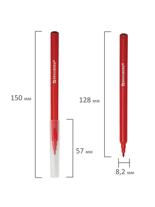 Фломастеры BRAUBERG PREMIUM, 36 цветов, КЛАССИЧЕСКИЕ, вентилируемый колпачок, ПВХ-упаковка, 152505