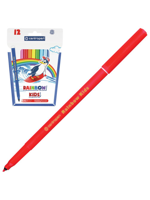 Фломастеры 12 ЦВЕТОВ CENTROPEN 