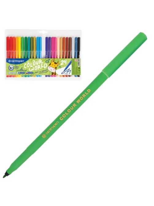 Фломастеры 24 ЦВЕТА CENTROPEN 