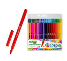 Фломастеры BRAUBERG KIDS КЛАССИЧЕСКИЕ 36 цветов, вентилируемый колпачок, ПВХ-упаковка, 152603