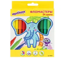 Фломастеры ЮНЛАНДИЯ 24 цвета, 