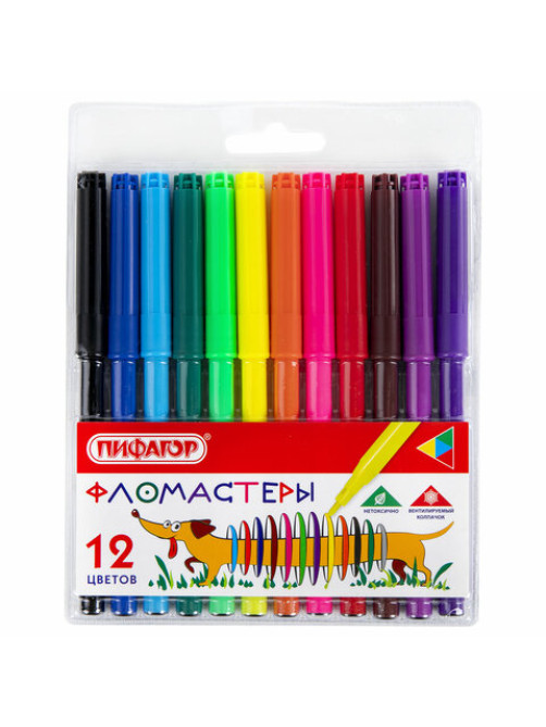 Фломастеры ПИФАГОР 
