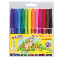 Фломастеры ЮНЛАНДИЯ 12 цветов, 