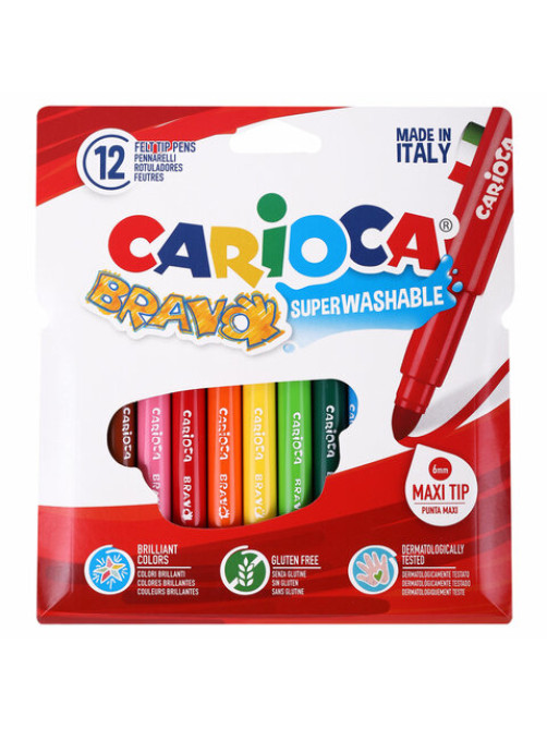 Фломастеры утолщенные CARIOCA (Италия) 