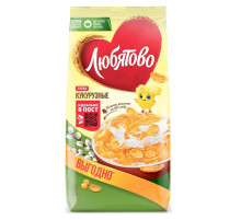 Хлопья кукурузные ЛЮБЯТОВО 600 г, 7200088000_280