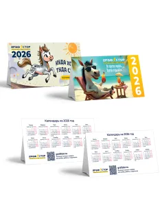 Календарь-домик на 2026 г., ГРАФСТОР, дизайн ассорти