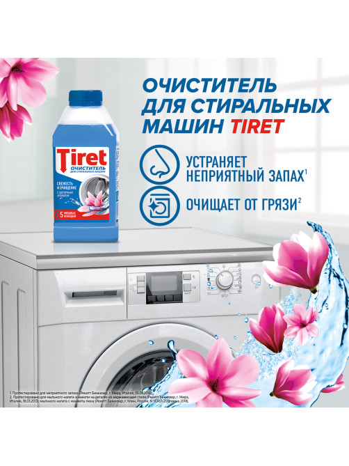 Очиститель для стиральных машин от накипи, грязи и запаха TIRET 250 мл 
