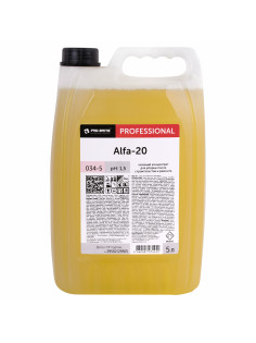 Средство для уборки после строительства моющее, 5 л, PRO-BRITE ALFA-20, кислотное, концентрат, 034-5