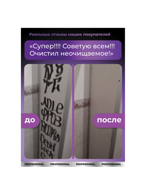 Антискотч для удаления этикеток, жвачки, маркера, граффити, клея 600 мл GRASS ANTIGRAFFITI PROF, 125602