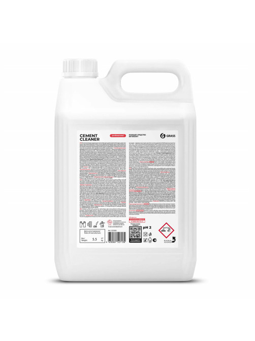 Средство для уборки после строительства 5,5 кг GRASS CEMENT CLEANER, кислотное, концентрат, 125305
